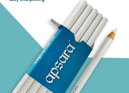 Apsara Glass Marking Pencils, White - Pack of 10