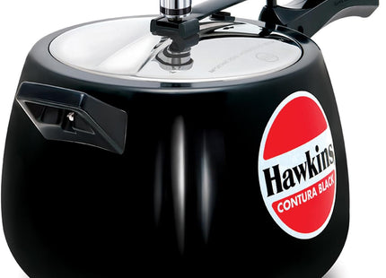 HAWKINS Hard Anodised Pressure Cooker, Aluminum, Contura Black