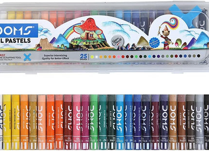 DOMS Art Supplies for Kids Oil Pastels, Crayons, Watercolour Cakes, Brush Pens, Pastel & Aqua Sketch Pens, Art Strokes Gifting Kit | Drawing, Colouring, Painting & School Crafts – Multiple Options