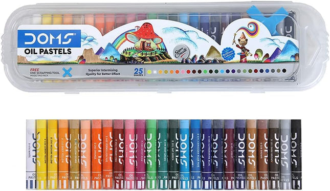 DOMS Art Supplies for Kids Oil Pastels, Crayons, Watercolour Cakes, Brush Pens, Pastel & Aqua Sketch Pens, Art Strokes Gifting Kit | Drawing, Colouring, Painting & School Crafts – Multiple Options