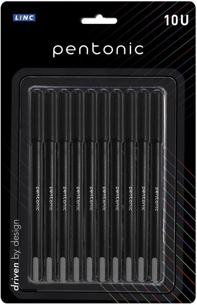 Pentonic Linc Ball Point Pen - Pack of 10 (Black)