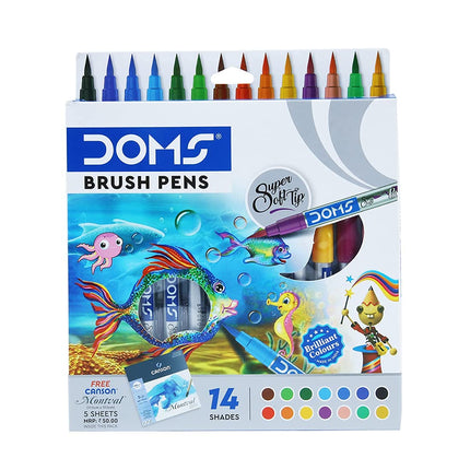 DOMS Art Supplies for Kids Oil Pastels Crayons Water Colours Brush Pens Drawing and Craft Kit