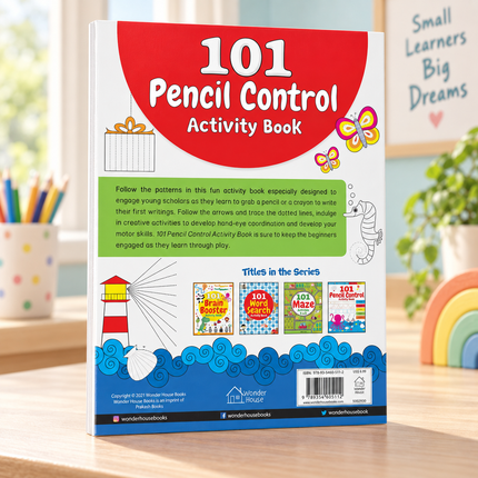 Pencil Control Activity Book for Kids Age 2+ Tracing Practice Writing Skills Workbook
