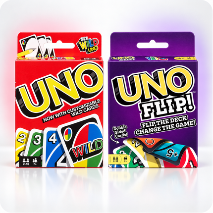 Mattel Card Games Collection UNO Flip DOS Pic Flip ICONIC Family Games