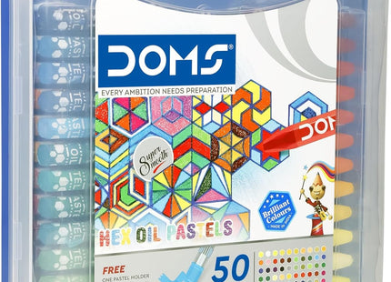DOMS Oil Pastels 50 Shades, Non-Toxic EN 71-3 Standard Certified