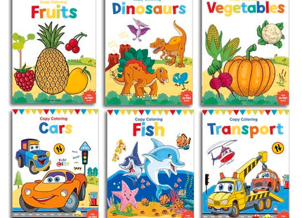 Colouring Books Boxset: Pack of 12 Copy Colour Books For Children (Creative Crayons)