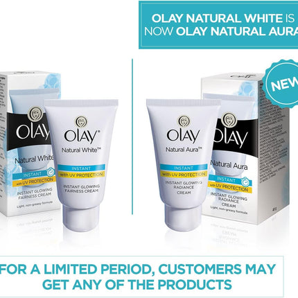 Olay Natural White Natural Aura Day Cream 40ml Face Moisturiser Brightening Cream