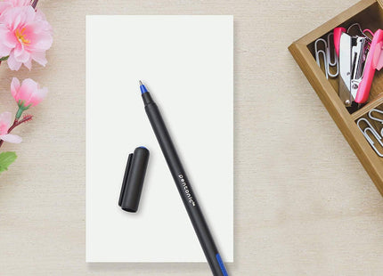 Pentonic Ballpoint Pens | Black, Blue & Red Ink | 0.7mm Fine Tip | Smooth Writing | Pack of 10