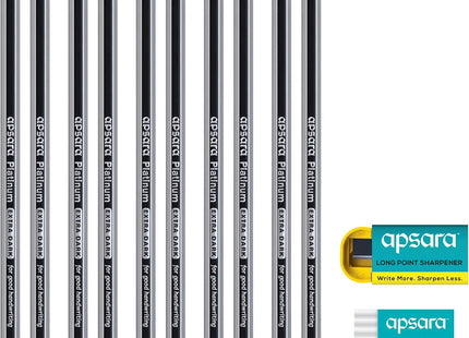 Apsara Platinum Extra Dark Pencils - Pack Of 10