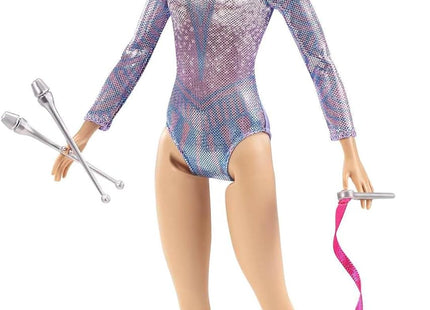 Barbie I Want to Be a Gymnast Rhythmic Doll - Blonde with Sparkly Outfit & Gymnastics Accessories - GTN65