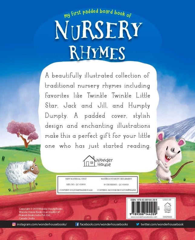 Nursery Rhymes Board Book (My First Book Series): Illustrated Classic Nursery Rhymes