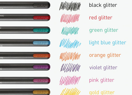 Pentonic Writing Pens | Gel Pen, Ballpoint Pen & Glitter Gel | 0.6mm/0.7mm/1.0mm | 10 & 12 Pack