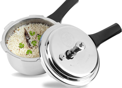 Vinod Platinum Triply Stainless Steel Outer Lid Pressure Cooker
