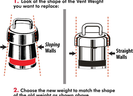 Hawkins Whistle Vent Weight for Stainless Steel and Bigboy Pressure Cooker, 1.5 Liter to 22 Litre