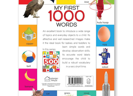 My First 1000 Words: Early Learning Picture Book to learn Alphabet, Numbers, Shapes and Colours, Transport, Birds and Animals, Professions, Opposite Words,
