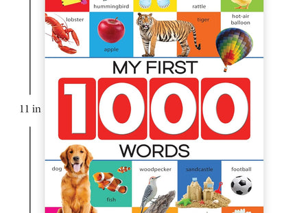 My First 1000 Words: Early Learning Picture Book to learn Alphabet, Numbers, Shapes and Colours, Transport, Birds and Animals, Professions, Opposite Words,