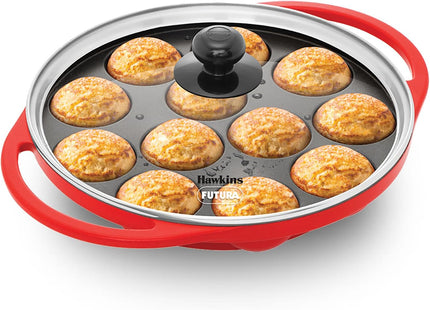 HAWKINS Nonstick Appe Pan with Glass Lid 12 Cups Diameter 20 cm Standard