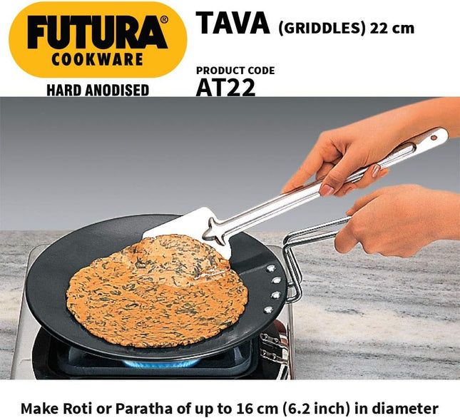 Futura Hawkins Hard Anodised Concave Tawa Roti Chapati Paratha Egg Meat PAN
