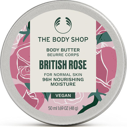 The Body Shop British Rose Body Butter 50ml Moisturising Body Cream