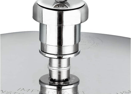 Vinod Stainless Steel Pressure Cooker Handi with Glass Lid Induction Base Cooker Heavy Duty Pressure Cookware Durable & Fast Cooking | Sizes: 1.5L, 2.5L, 3.5L, 5.5L