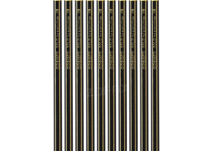 Apsara Gold 10 Wooden Pencils Eraser Sharpener Break-Resistant Lead Office School