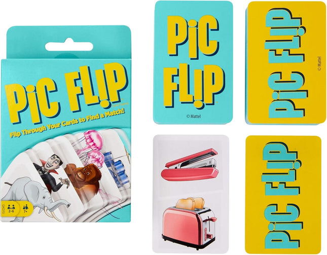 Mattel Games Pictionary Pic Flip Card Game