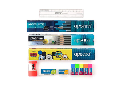 Apsara Writing Kit for Smarter Children, Includes Pencils, Eraser, Sharpener