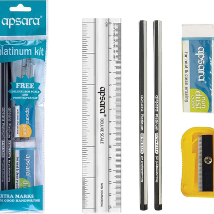 Apsara Stationery Collection Pencils Erasers Sharpeners School Writing Drawing Sketching Set