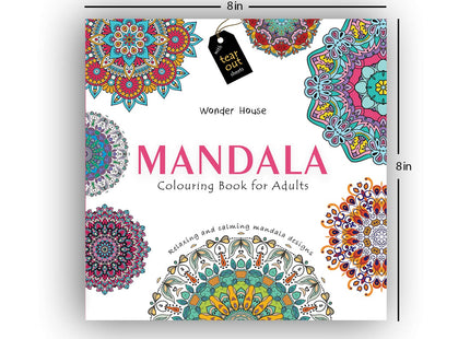 Mandala: Colouring Books for Adults with Tear Out Sheets (Adult Colouring Book) [Paperback] Wonder House Books Editorial