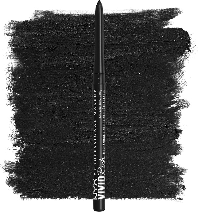 NYX Professional Makeup Vivid Rich Mechanical Eye Pencil – Always Onyx Black Eyeliner