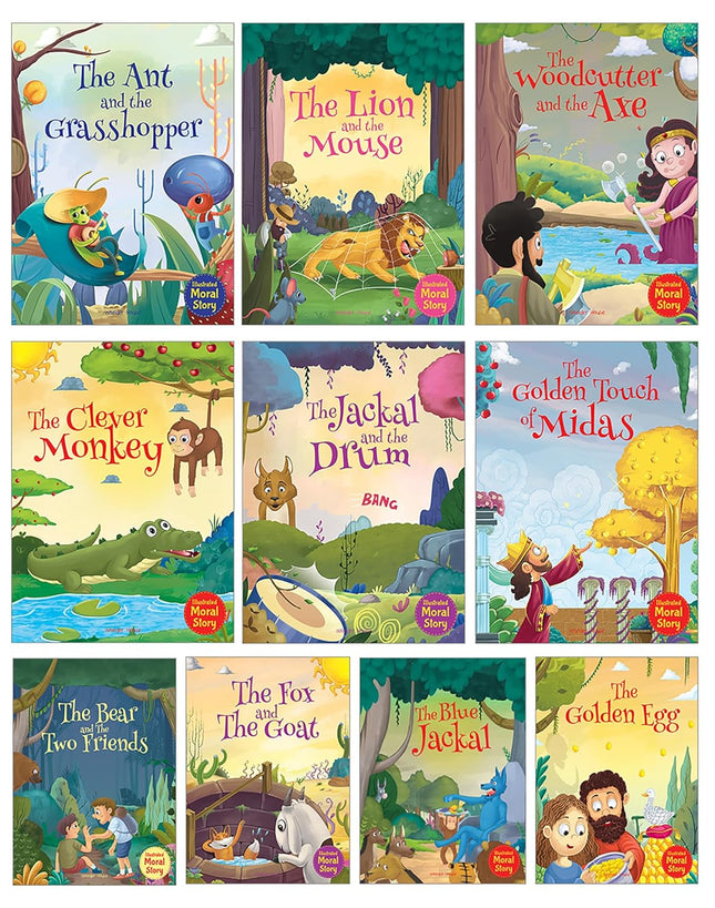 Illustrated Moral Stories (Collection of 10 Books)