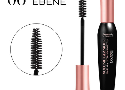 Bourjois Volume Glamour Mascara for Women, 06 Noir Ebene, 0.4 Ounce