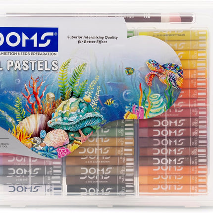 DOMS Art Supplies for Kids Oil Pastels Crayons Water Colours Brush Pens Drawing and Craft Kit