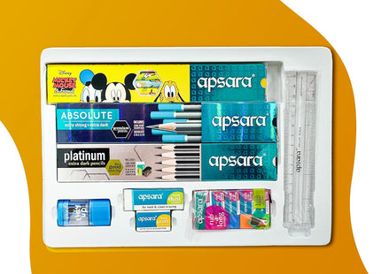 Apsara Writing Kit for Smarter Children, Includes Pencils, Eraser, Sharpener