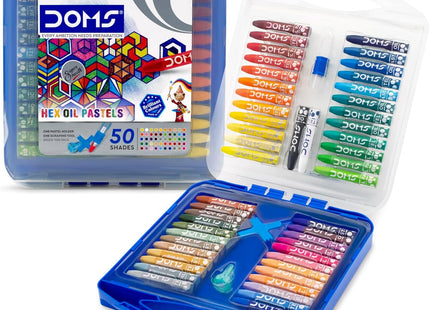 DOMS Art Supplies for Kids Oil Pastels, Crayons, Watercolour Cakes, Brush Pens, Pastel & Aqua Sketch Pens, Art Strokes Gifting Kit | Drawing, Colouring, Painting & School Crafts – Multiple Options