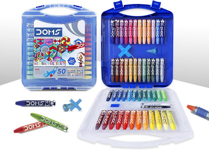 DOMS Oil Pastels 50 Shades, Non-Toxic EN 71-3 Standard Certified