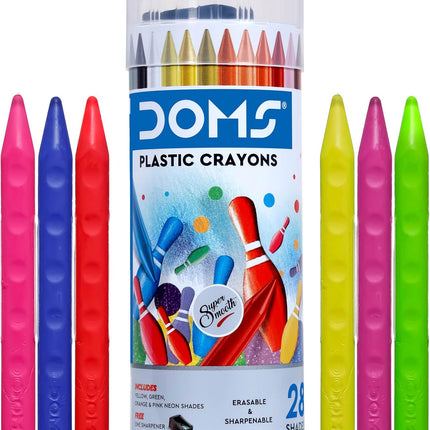 DOMS Art Supplies for Kids Oil Pastels Crayons Water Colours Brush Pens Drawing and Craft Kit