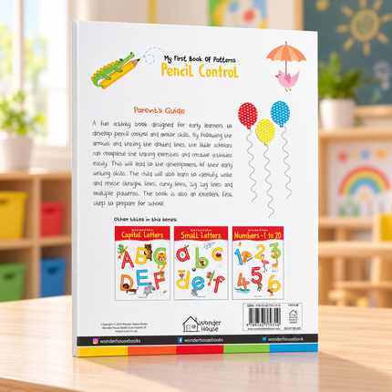 Pattern Tracing Activity Book for Kids Preschool Pencil Control Writing Practice Skills