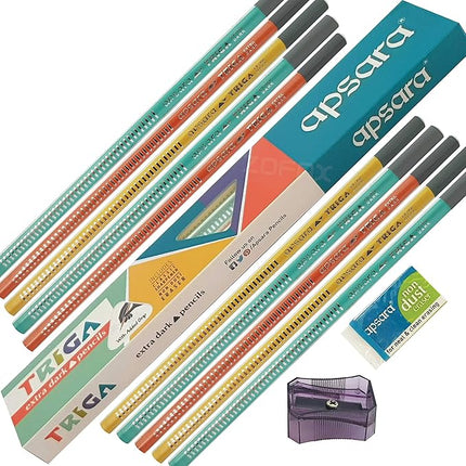 Apsara Stationery Collection Pencils Erasers Sharpeners School Writing Drawing Sketching Set