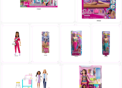 Mattel Barbie Gymnastics, Fashionistas, Beach Ken & Chelsea Playset Collection