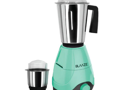 BLAAZE 220V 600 Watts Mixer Grinder with 2 Jars - Perfect for Dry & Wet Fine Grinding - Dosa batters, Indian Curry Spices Coconut Chutney Grinding Mixing (Tiffany Blue)