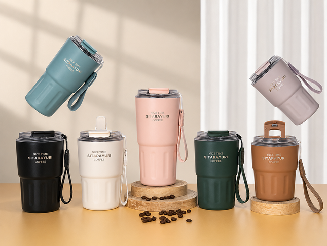 Sitarayuri Stainless Steel Coffee Mug 290ml Travel Insulated Cup