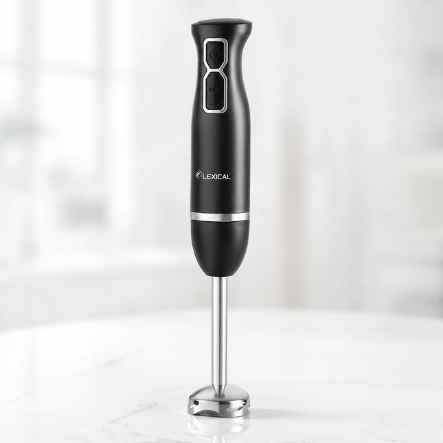 Lexical Hand Blender Collection | Immersion Stick Blender | Turbo Function | Stainless Steel Blades | Detachable Blending Stick | Splash Proof | EU Plug