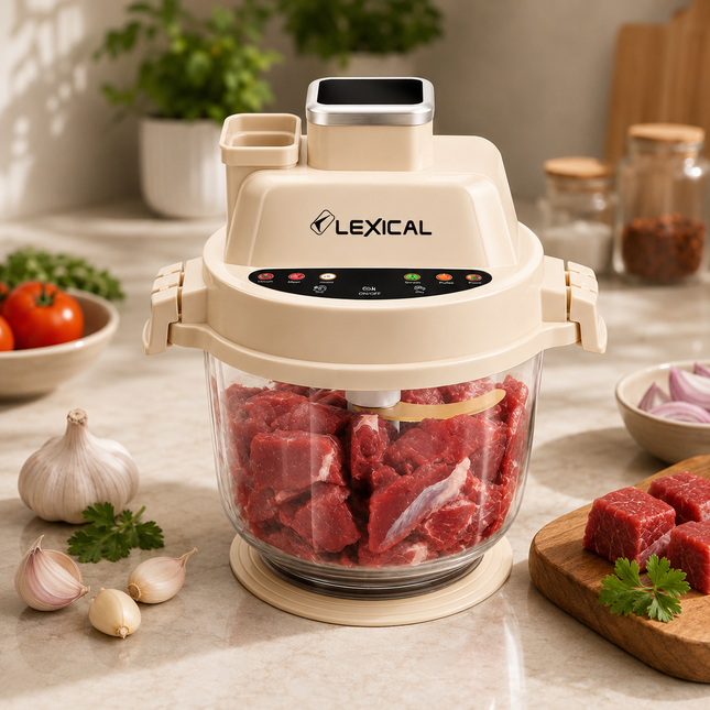 Lexical Germany Electric Food Vegetable Meat Chopper 3L Titanium Blades Everyday Use