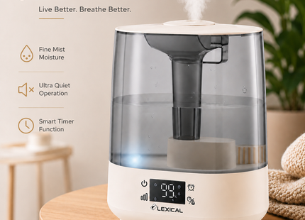 Lexical Humidifiers Collection | Humidifier 6L 21W Air Humidifier | Models LHM-4560 | Air Humidifier | Room Humidifier | Mist Humidifier | Home Air