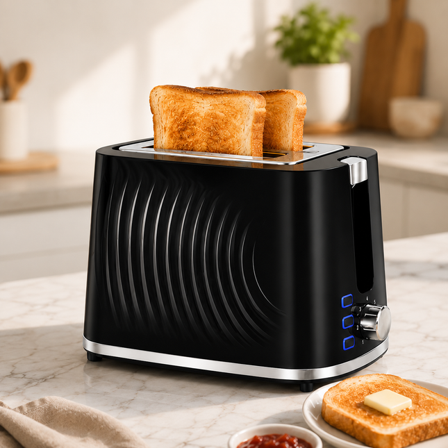 Lexical Germany 2 Slice Toaster 900W Bread Toaster 7 Browning Levels