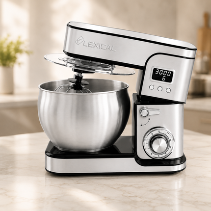 Lexical Germany 3 in 1 Stand Mixer 7L 12L Stainless Steel Bowl Kitchen Mixer with 6 Speed Control