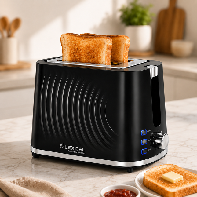 Lexical Germany 2 Slice Toaster 900W Bread Toaster 7 Browning Levels