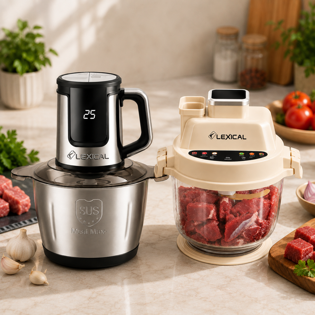 Lexical Germany Electric Food Vegetable Meat Chopper 3L Titanium Blades Everyday Use