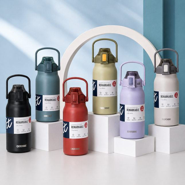 Dodge 316 Stainless Steel Vacuum Flask 1.3L 1.7L Travel Hot Cold Bottle
